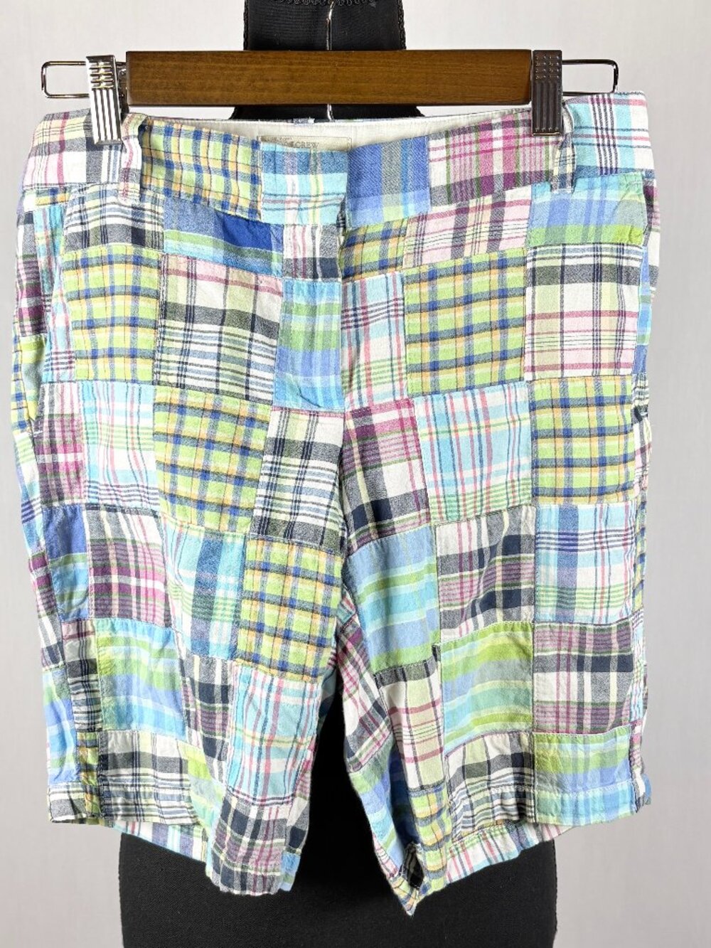 J.Crew | Vintage Patchwork Madras Bermuda Shorts | 2 | Preppy
